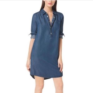 XS Michael Michael Kors Denim Shirt Dress